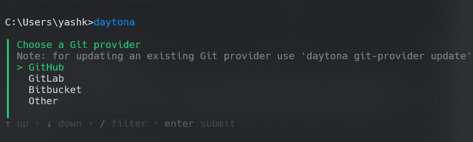 git-providers Interface